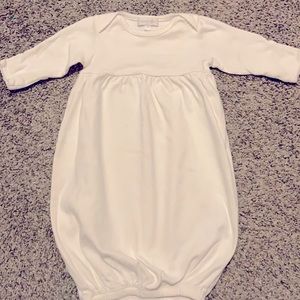 Magnolia baby white gown 0 to 3 months